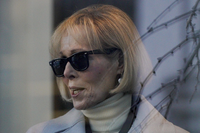 E. Jean Carroll arrives at a federal court in Manhattan on Jan. 17 in New York. 