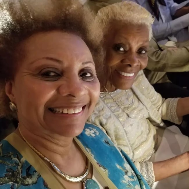 Leslie Uggams as seen in a selfie with Dionne Warwick on her birthday in December 2023
