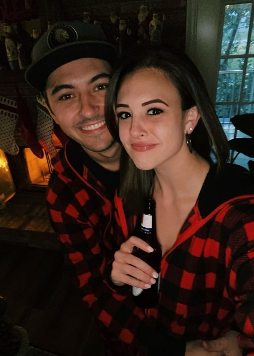 Morgan Wheeler as seen in a selfie with her beau actor Kyson Facer taken in December 2022, in Orlando, Florida