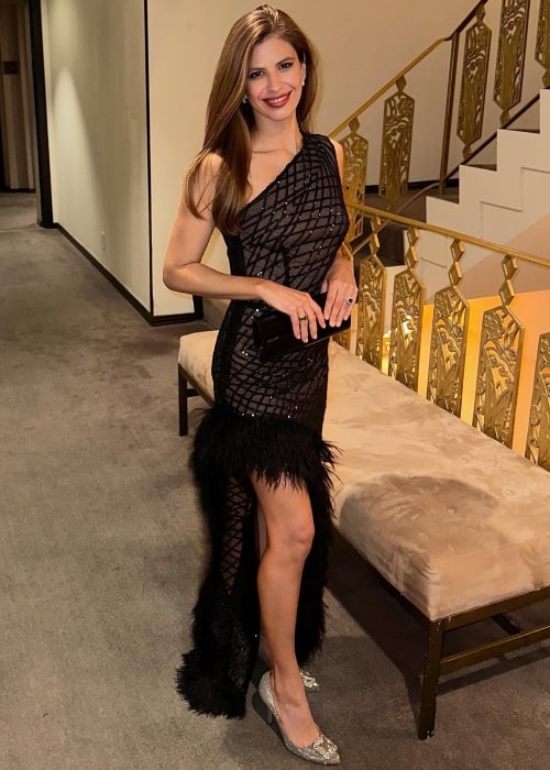 Michelle Fields as seen in a picture that was taken in January 2024