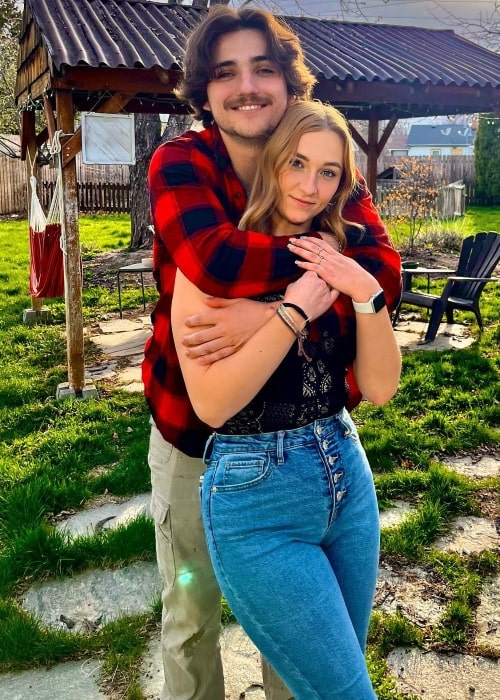 Doni Tosh as seen in a picture with her beau Trevin Hall that was taken in April 2023, in Boise, Idaho