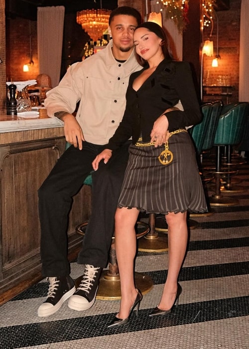 Karla Jara as seen in a picture with her beau influencer Khayman Burton that was taken in January 2024, in Brooklyn, New York