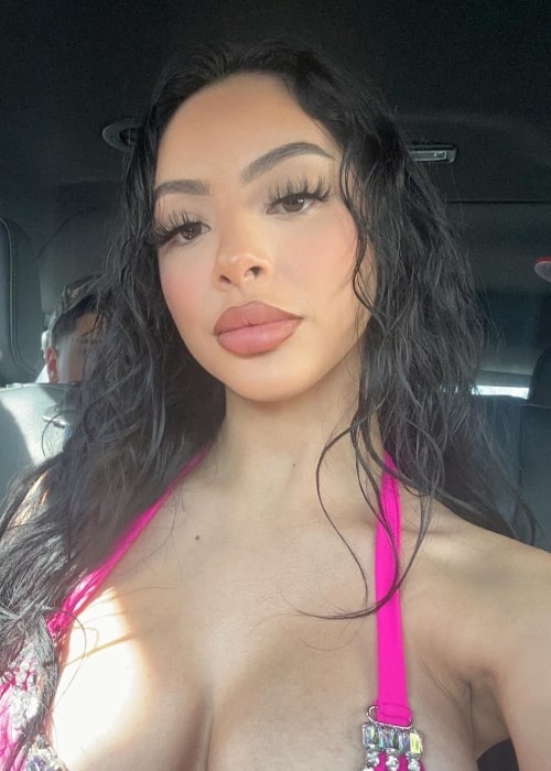 Alondra Ortiz as seen in a selfie that was taken in December 2023, in Miami Beach, Florida