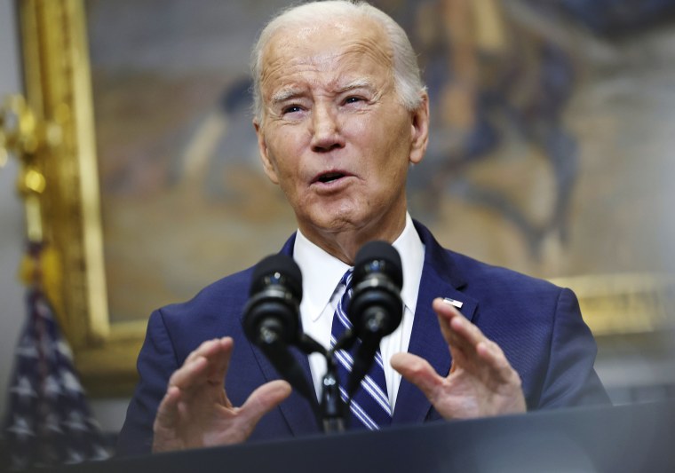 President Joe Biden at the White House on Feb. 16, 2024.
