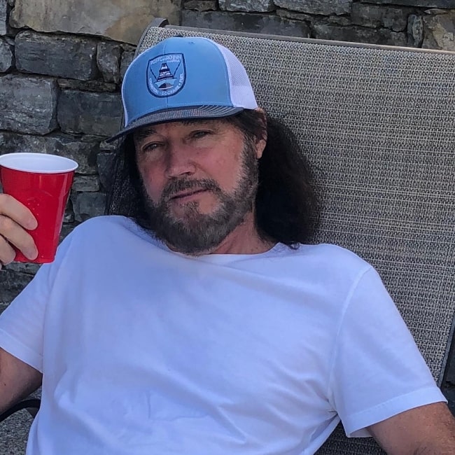 David Lee Murphy as seen while posing for a picture in August 2020