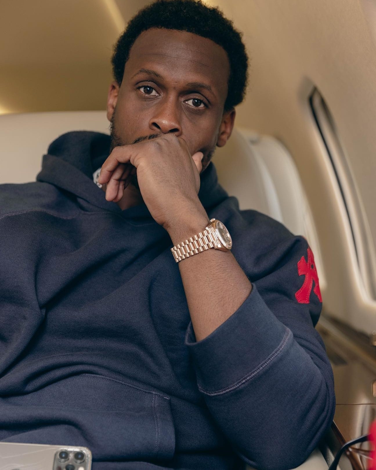 Geno Smith as seen in a picture that was taken in April 2023