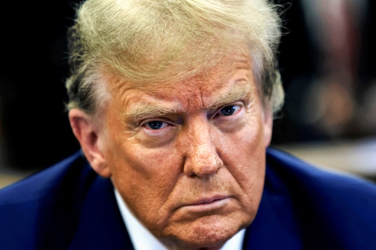 Former US President Donald Trump in New York City on Jan. 11, 2024. 