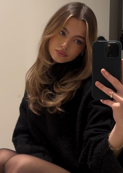 Kornelia Ski as seen in a selfie that was taken in November 2023, in New York City, New York