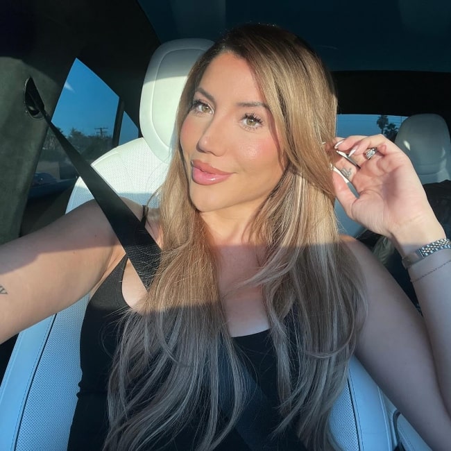 Laura Mellado as seen in a selfie that was taken in October 2023