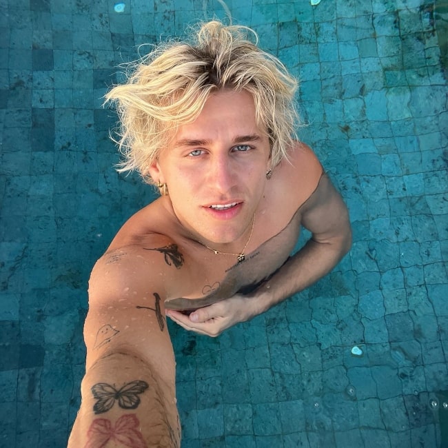 Theo Carow as seen in a selfie that was taken in December 2023, in Bali, Indonesia