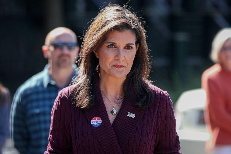 Republican presidential candidate Nikki Haley