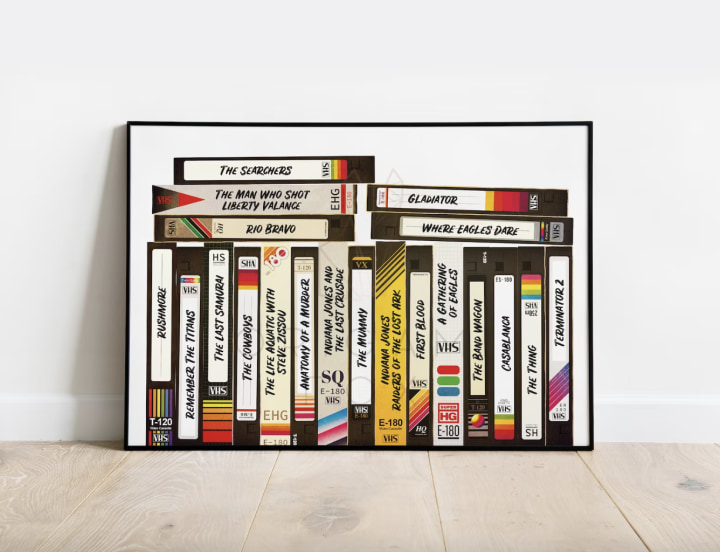 Personalized Retro Video Tape Movie Poster