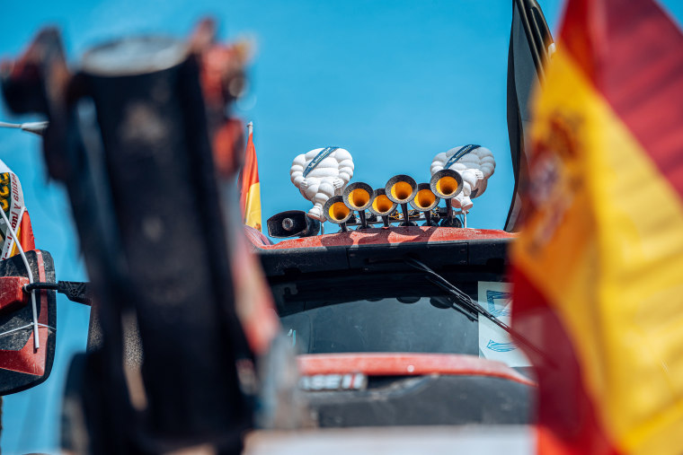 Union De Uniones Calls For A Tractor Rally In Madrid