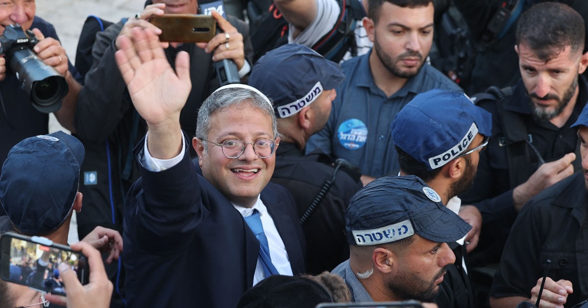 Extremist Israeli Cabinet minister visits sensitive Jerusalem holy site