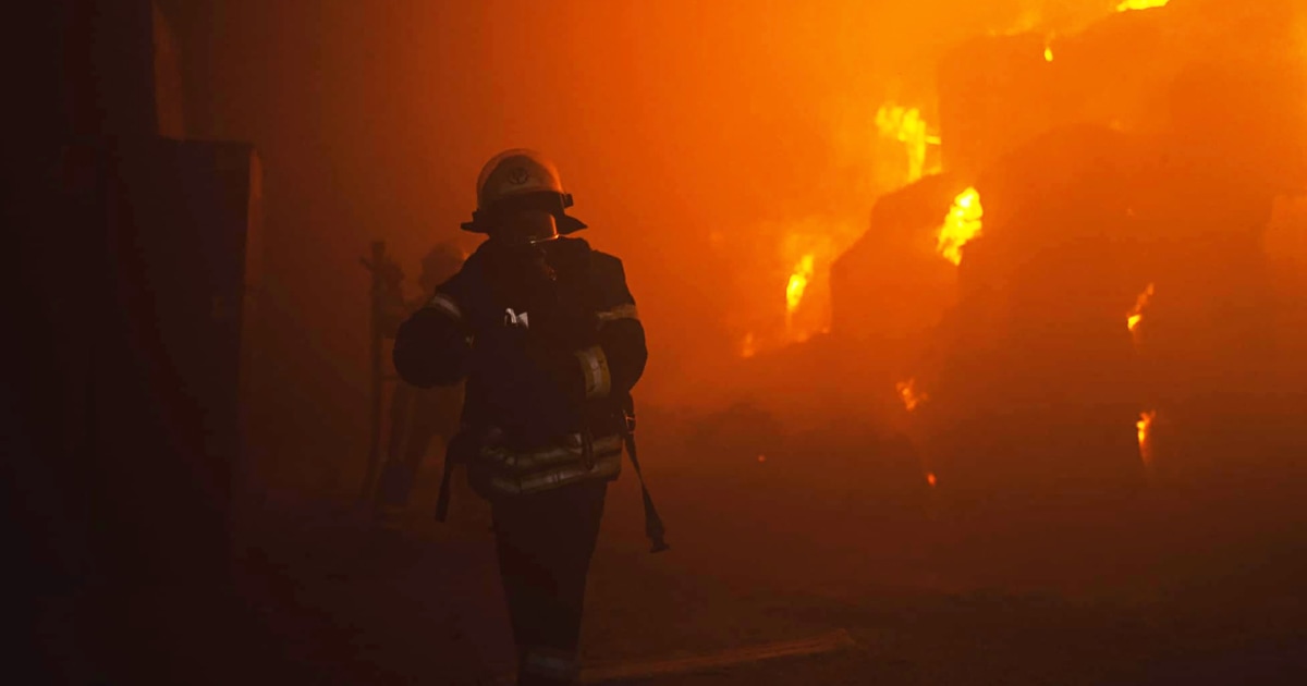 Kyiv hit by massive Russian drone attack as city marks its founding