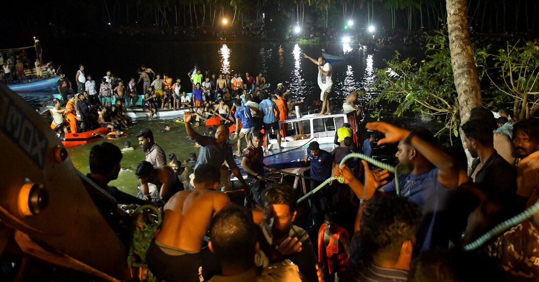 At Least 22 Dead After Tourist Boat Capsizes in Southern India