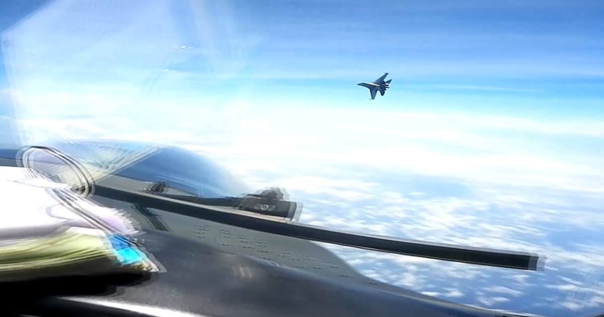 Chinese jet flew past nose of U.S. plane, says Pentagon