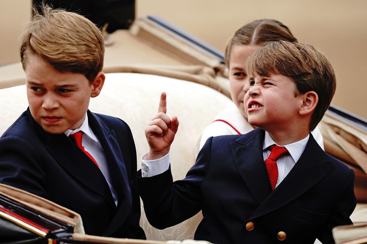 How Prince Louis stole the show again at King Charles’ first Trooping the Colour