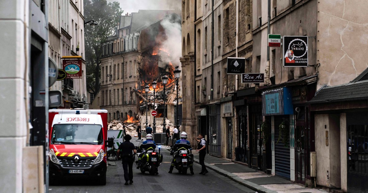 Blast in central Paris injures multiple people, gas explosion suspected
