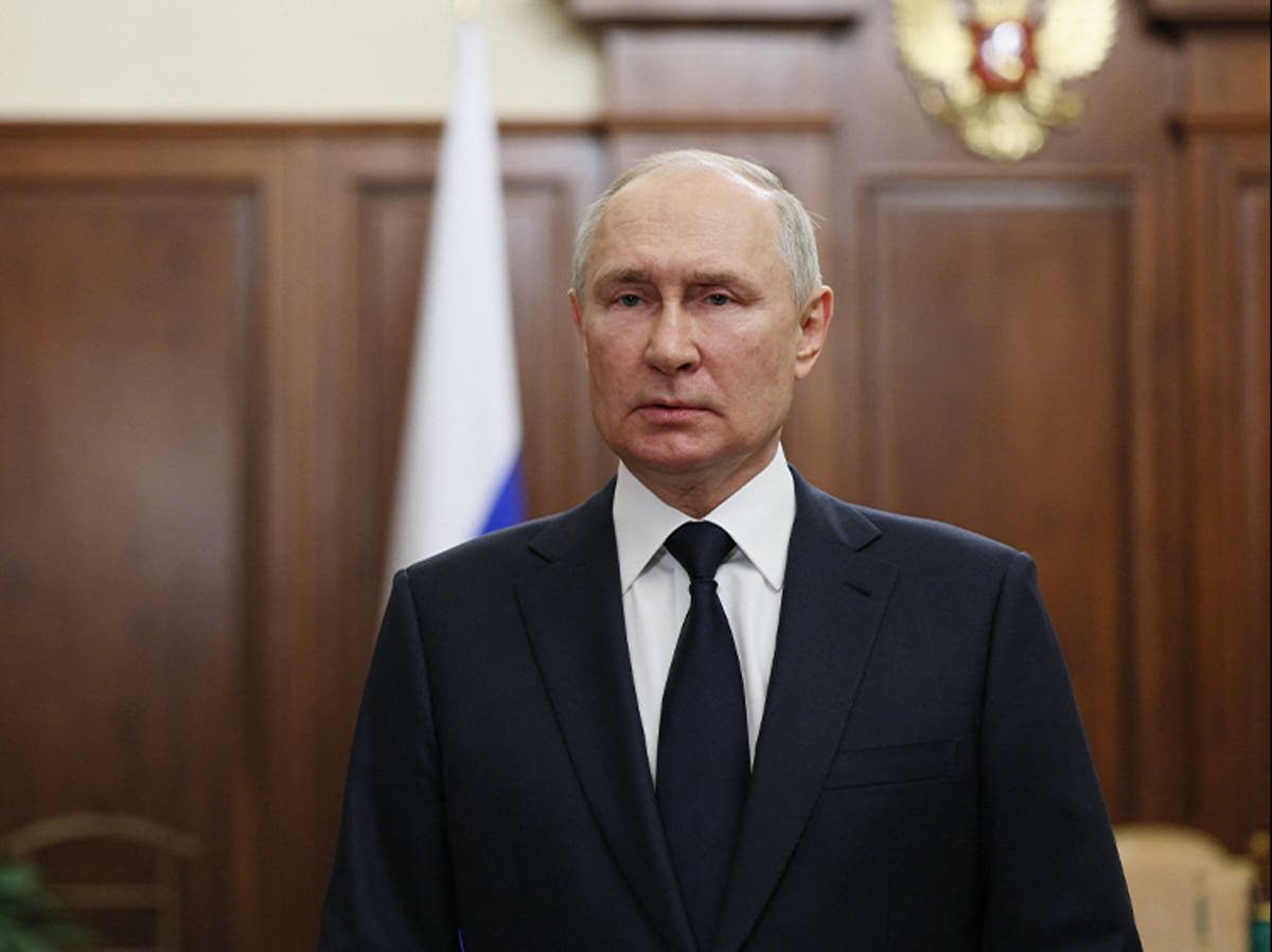 Putin says mutiny tried to force soldiers ‘to shoot their own’ in desperate message