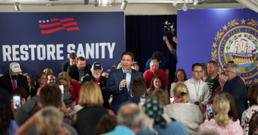 DeSantis’s Pitch to New Hampshire Is All About a State 1,000 Miles South