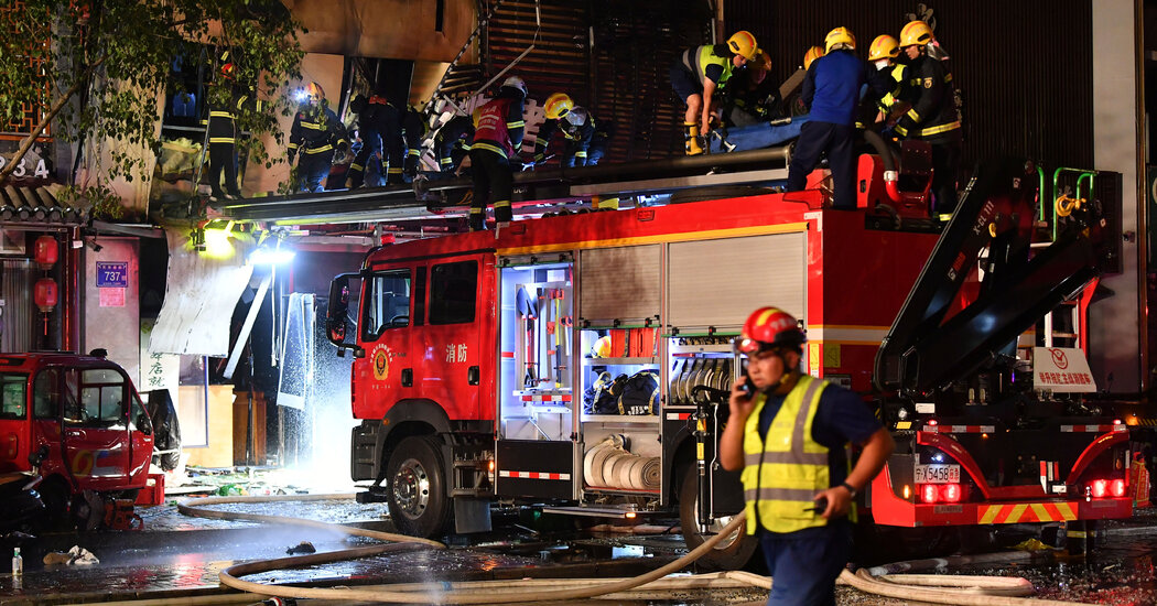 Dozens Die After Explosion in a Barbecue Restaurant in China