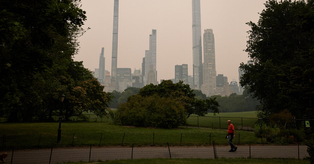 New York City’s air was “very unhealthy,” Adams said.