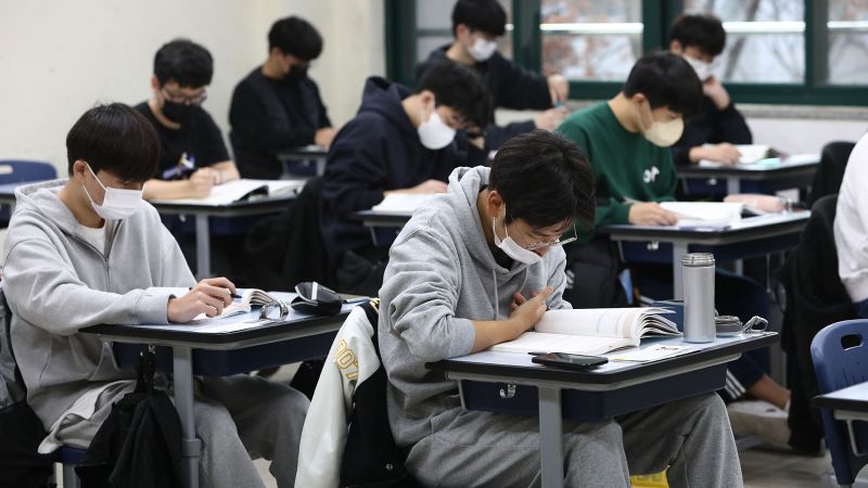 South Korea is cutting 'killer questions' from an 8-hour exam some blame for a fertility rate crisis | CNN