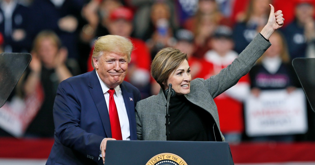 Trump feuds with Iowa Gov. Kim Reynolds