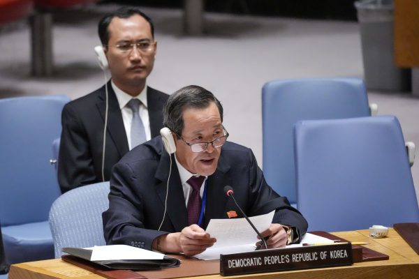 North Korea’s Ambassador Blames US for Regional Tensions in Rare UN Security Council Appearance 