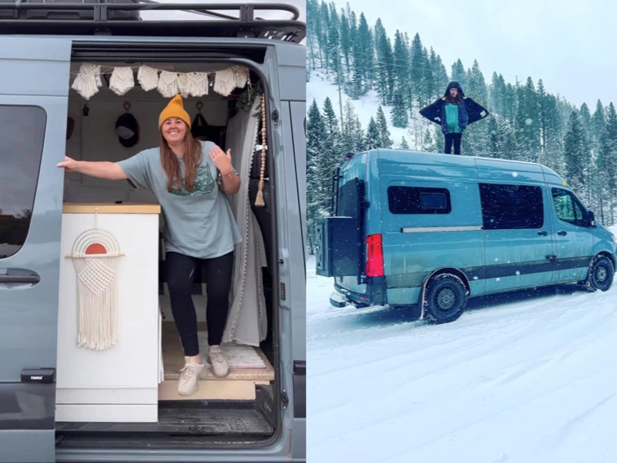 Woman who quit job to live in van says it’s ‘not always rainbows and butterflies’