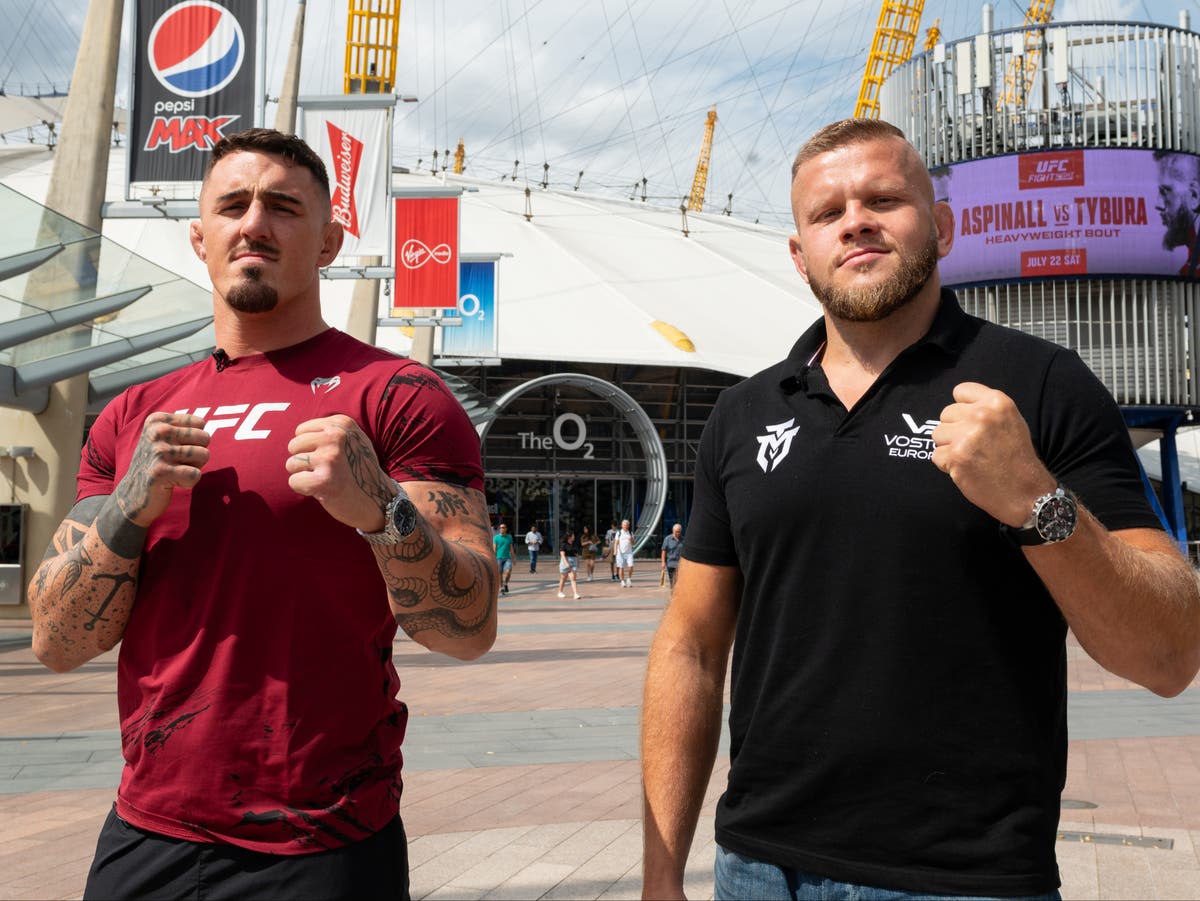 UFC London card in full as Tom Aspinall fights Marcin Tybura tonight