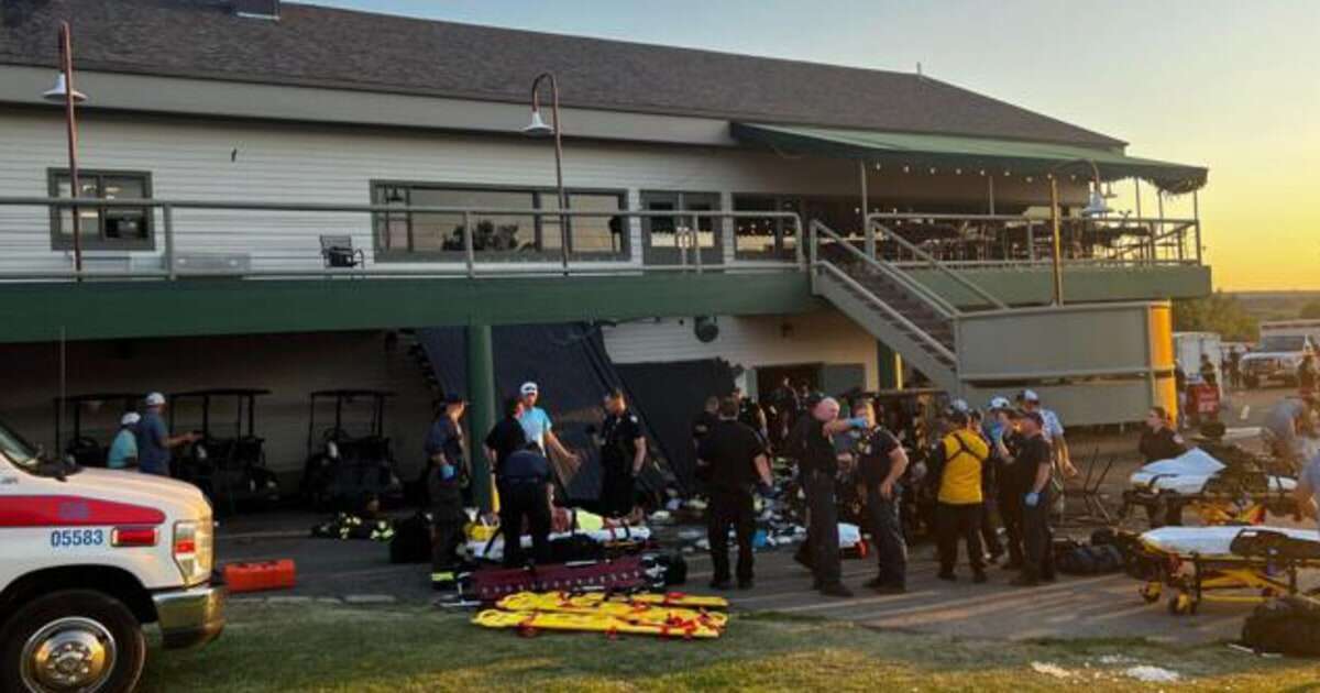25 hospitalized after deck collapses at Montana country club
