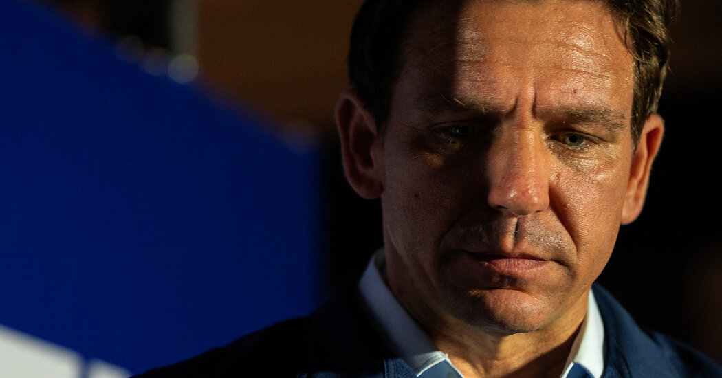 A Reeling DeSantis Takes a Swing at Scott, Now a Top Rival