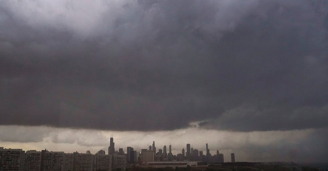 Chicago Residents Take Shelter After Tornado Touches Down