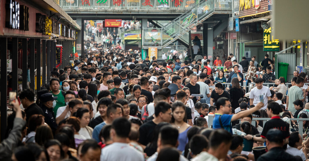 China’s Rebound Falters, Tripped Up by Debt and Weak Exports