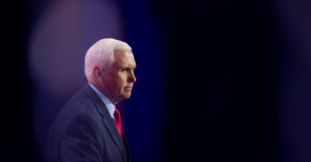 In Iowa, Pence Is Put on the Spot Over Jan. 6