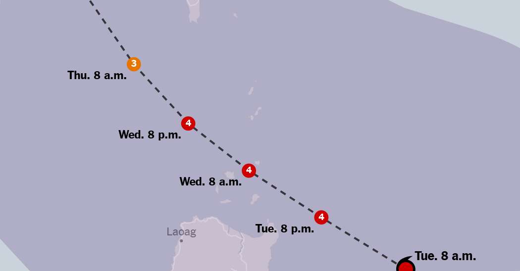 Powerful Typhoon May Graze the Philippines on Its Way to China