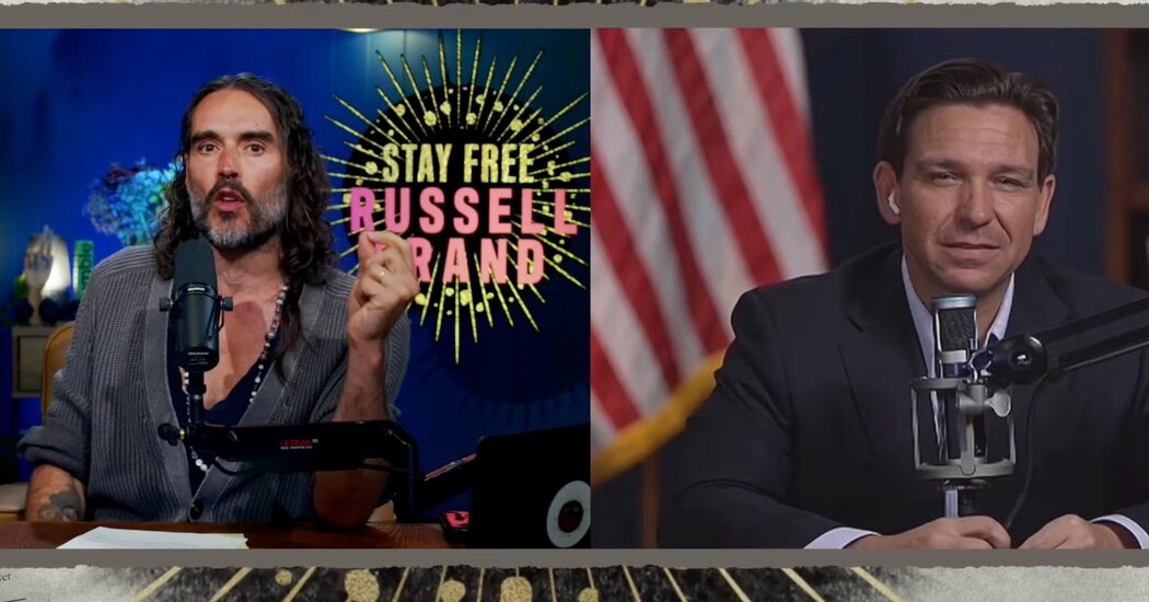 Ron DeSantis Tells Russell Brand That Jan. 6 ‘Was Not an Insurrection’