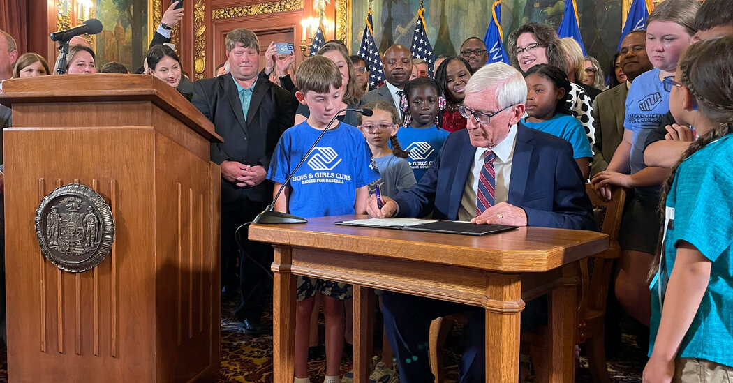 With a Creative Edit, the Wisconsin Governor Raises School Funding. For 400 Years.