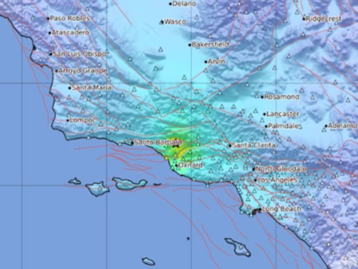 Magnitude 5.1 earthquake hits outside LA as Tropical Storm Hilary lands in California