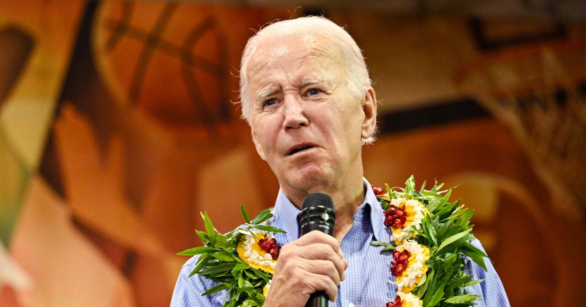 Conservative pundits falsely claim that Biden slept at Maui memorial
