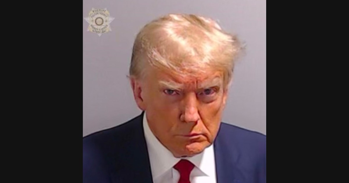 Trump’s mugshot made public by Fulton County jail after arrest