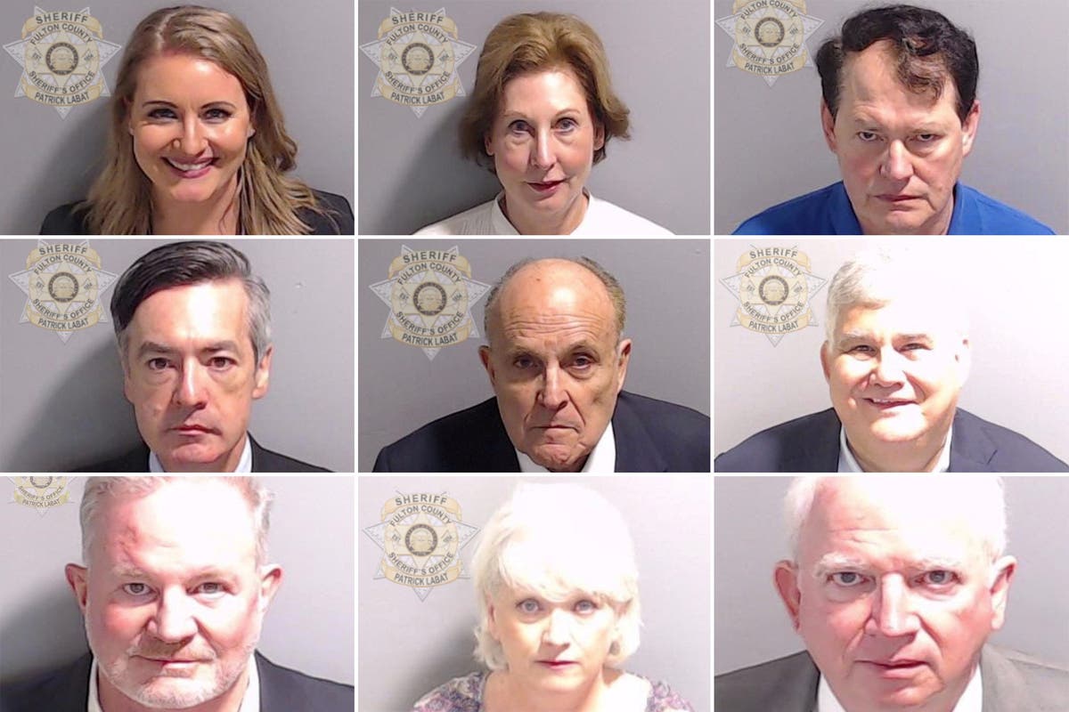 All the mugshots of Trump and co-defendants after surrendering in Georgia