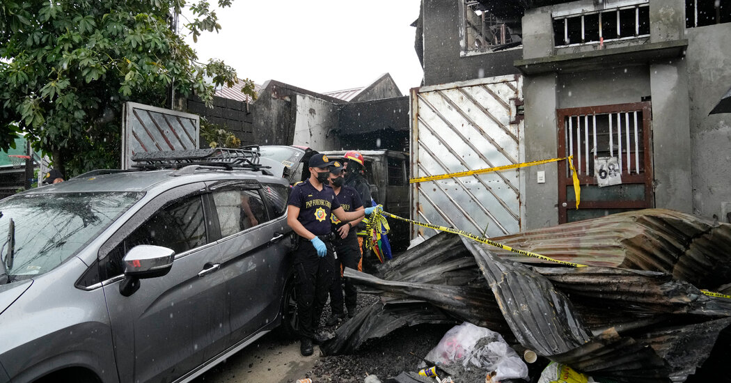 Fire in a Garment Printing Shop Kills at Least 15 in the Philippines