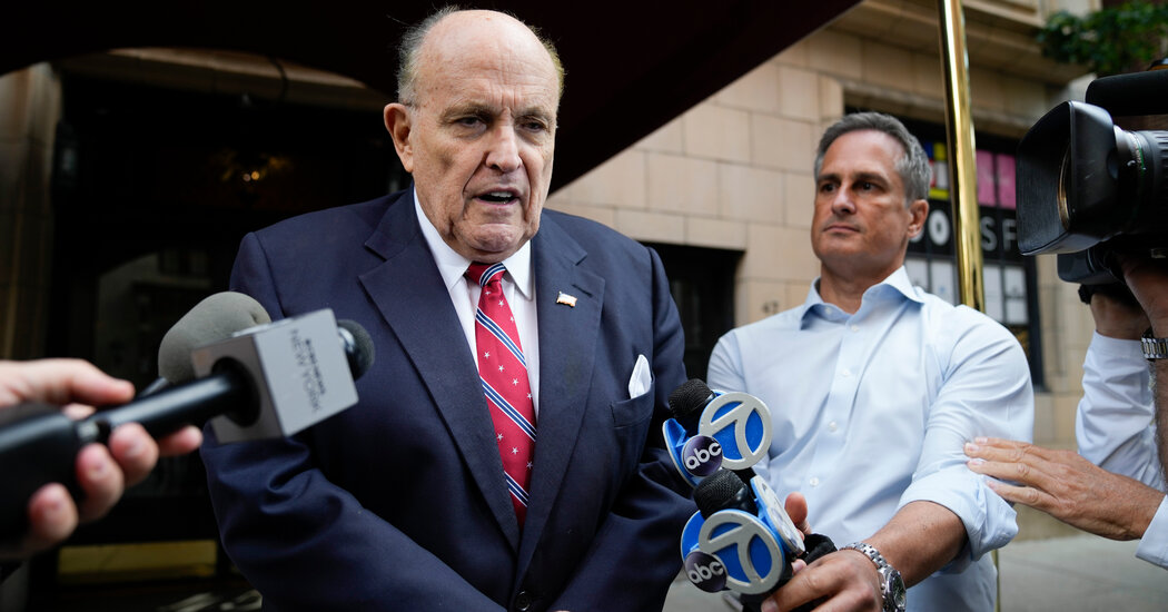 Giuliani Plans to Surrender Wednesday in Georgia Election Case