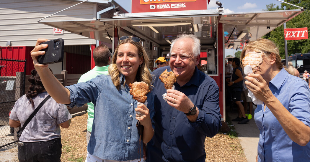 Minnesota’s Democratic Governor ‘Endorses’ at the Iowa State Fair. He’s for the Pork Chop.