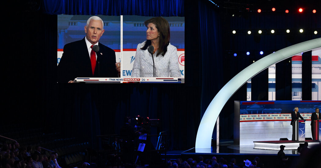 Pence and Haley Clash, Underscoring the Republican Divide on Abortion