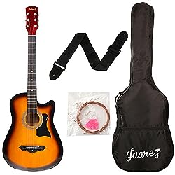 Top Brand Juarez Acoustic Guitar with Kit - Bag, Strings, Pick And Strap