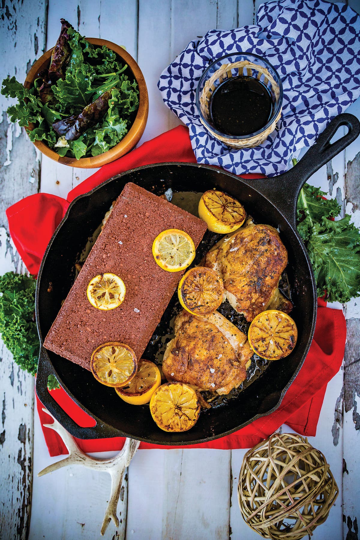 Next time you invite friends over to play Catan, why not feed them Chicken Under a Brick?